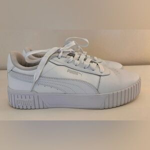 Puma White Sneakers. Size 10